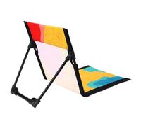Chaise de sol pliable, assise rembourrée, confortable et résistante | Chaise de sol avec dossier pour personnes qui vivent en appartement, adolescents, voyageurs, salon, camping, plage et bord