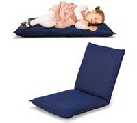 Chaise de Sol Pliable GIANTEX en 6 Position Bleu foncé 44x54,5x53,5 CM Tatami Inclinable Idéal pour Chambre Salon Bureau Bleu foncé G