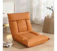 Chaise de sol pliante avec soutien dorsal, coussin en éponge hautement élastique, confortable pour salon, chambre à coucher, baie vitrée