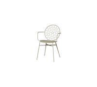 Chaise de table en fer vert, uni, intérieur/extérieur - Chehoma, Bubble - 54x43x88 cm