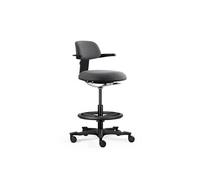 TOP WORK 40 - Chaise de travail Noir/Gris Foncé