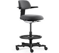 TOP WORK 40 - Chaise de travail Noir/Gris Foncé