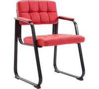 Chaise de visiteur Canada B similicuir , Rouge Rouge G