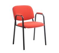 Chaise de visiteur Ken Pro en tissu - CLP - Rouge - Intérieur - Métal - Contemporain - Design