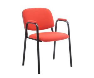 Chaise de visiteur Ken Pro en tissu - CLP - Rouge - Intérieur - Métal - Contemporain - Design
