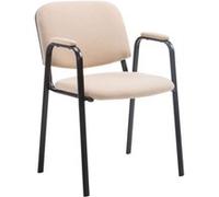 Chaise de visiteur Ken PRO tissu , Crème Crème G
