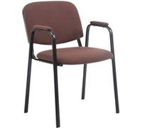 Chaise de visiteur Ken PRO tissu , Marron Marron G