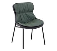 Chaise Design Brady 84cm Vert & Gris Foncé
