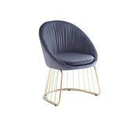 Chaise Design en Velours "Mayra" 84cm Gris