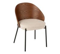Chaise Design Lone 74cm Marron & Beige