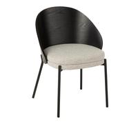 Chaise Design Lone 74cm Noir & Gris