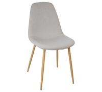 Chaise design scandinave Roka - Gris clair