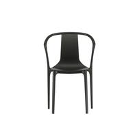 Chaise D'extérieur Belleville avec Accoudoirs et Coque en Plastique Noir Profond