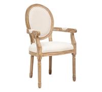 Chaise ""Cleon"" en hévéa 55x55cm beige - Atmosphera Créateur d'intérieur