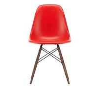 Chaise Eames Fiberglass DSW structure érable foncé dark maple base/black steel