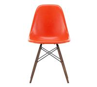 Chaise Eames Fiberglass DSW structure érable foncé dark maple base/black steel