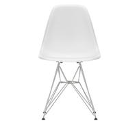 Chaise Eames Plastic DSR RE structure chromé chromed eiffel tower base/ felt gliders black
