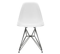 Chaise Eames Plastic DSR RE structure noire basic dark pwoder coated eiffel tower base/ felt gliders black