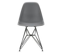 Chaise Eames Plastic DSR RE structure noire basic dark pwoder coated eiffel tower base/ felt gliders black