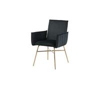 Chaise ebuy24 interieur non empilable non pliable H. 87 cm en plastique noir