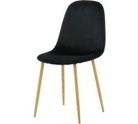 Chaise Design en Velours Polar 94cm Noir