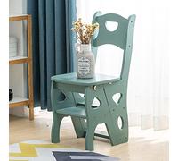 Chaise échelle convertible - Tabouret pliable multifonction pour la maison, la cuisine, la bibliothèque avec marches antidérapantes pour une sécurité accrue et une utilisation polyvalente