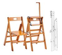 Chaise échelle pliable en bois pour la décoration de la maison et du bureau, convient pour une utilisation en intérieur et en extérieur