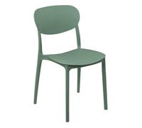 Chaise empilable plastique vert ""Plasta"" - 5five