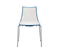 Chaise Empilable Scab Zebra Bicolour 2272 213 Blanc - fiordaliso