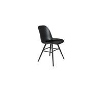 ALBERT KUIP - 2 Chaises resine et bois pieds noirs Noir