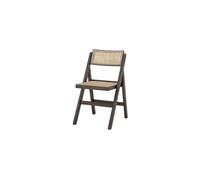 Chaise en bois de caoutchouc marron et cannage, pliable, empilable - Bloomingville, - 50x49x80 cm