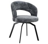 Chaise en chenille grise EHBA