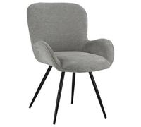 Chaise en chenille grise EVA