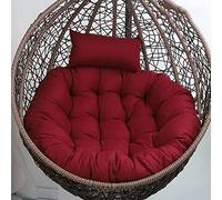 Chaise en forme d'œuf à suspendre avec coussin - Élégante balancelle intérieur/extérieur pour la relaxation Cadre en métal durable Idéal pour le jardin ou le salon