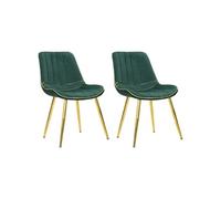 CHAISE PARIS VERT/OR SET 2 PCS