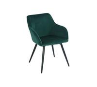 Chaise en metal non empilable non pliable interieur H. 81.5 cm vert