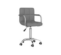 Chaise vidaxl en plastique non pliable interieur H. 74.5 cm gris Gris clair G