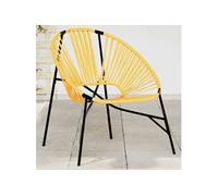 Chaise œuf de jardin noir et blanc résine tressée chaise oeuf vidaXL