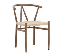 Chaise en Rotin Alfons 72cm Marron