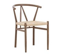 Chaise en Rotin Alfons 72cm Marron