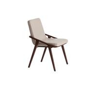 Chaise en similicuir vison
