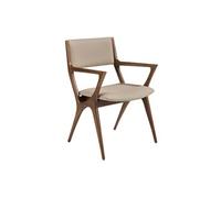 Chaise en similicuir vison 4199, 56 x 61 x 81 cm -