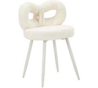 Chaise en tissu éponge Ilary 40 x 67 cm blanc