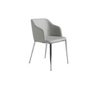 Chaise en tissu et acier chromé 4050C, 51 x 56 x 79 cm. -