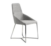 Chaise en tissu gris