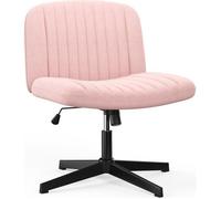 Chaise en velours Rose - Rattantree Siège pivotante - Chaises Salle à Manger Style Scandinave - Elégance chic - Bureau, Salon
