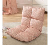 chaise enfant 2en1 + chaise longue enfant howa - dossier réglable en 6 positions 'flowers' 86012