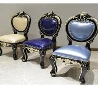 Chaise enfant classique Chaises de salle à manger design Revêtement en cuir Meubles