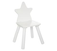 Chaise Enfant Design Étoile Douceur 50cm Blanc