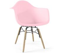 Chaise Enfant Design Scandinave - Pieds en Bois - Nordika Rose